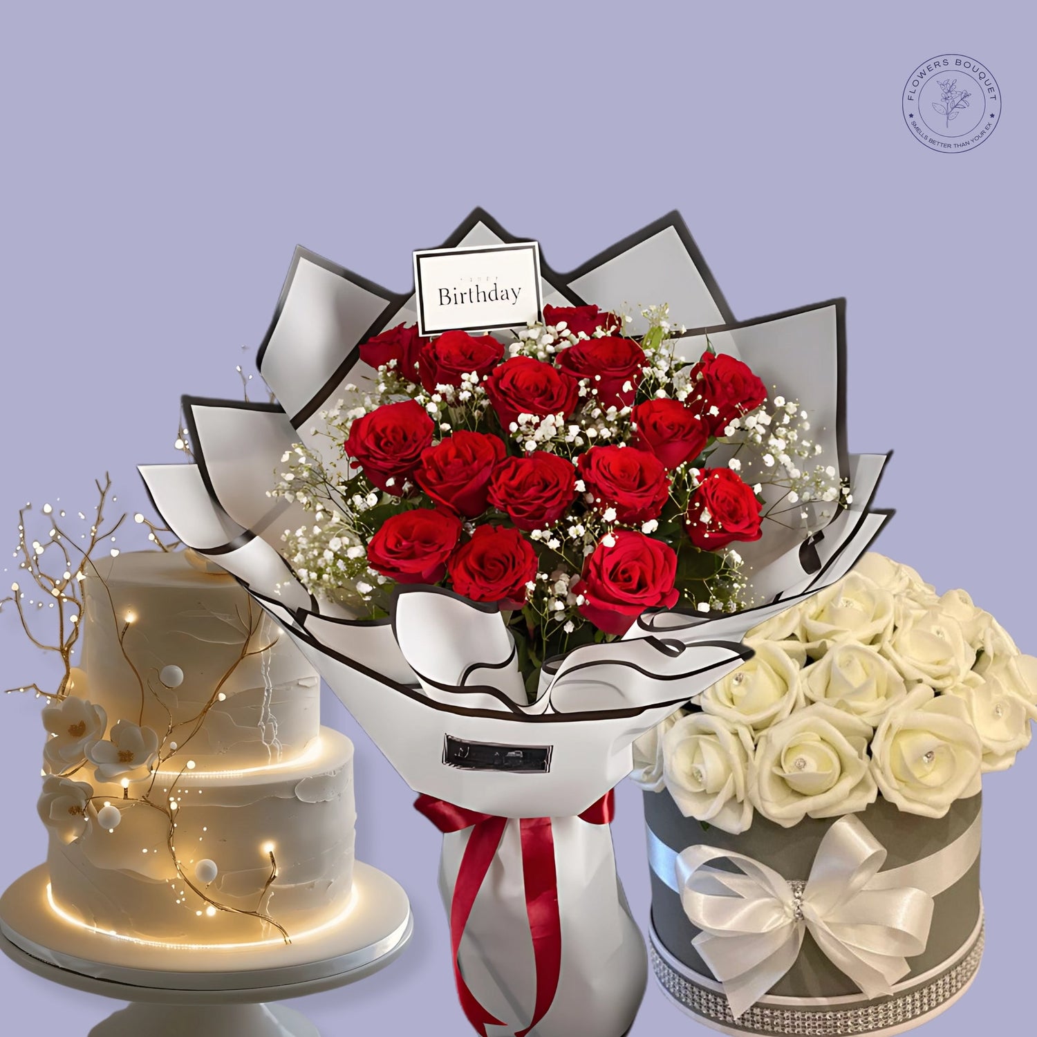Flowers and customized cakes combos deals