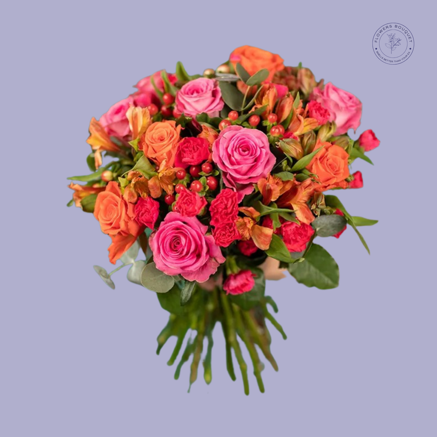 Vibrant Roses and Alstroemeria Bouquet