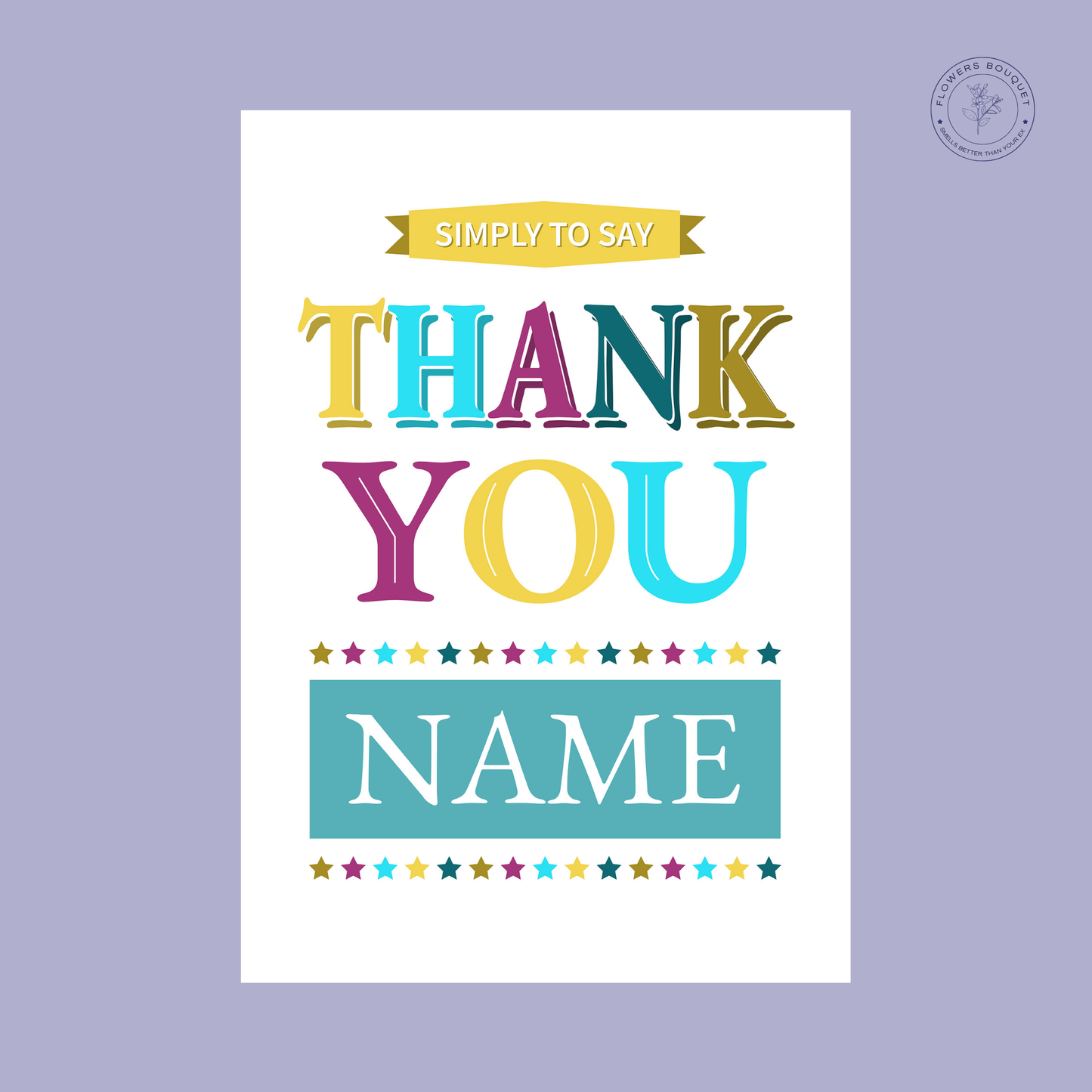 Simply to Say Thank You Card