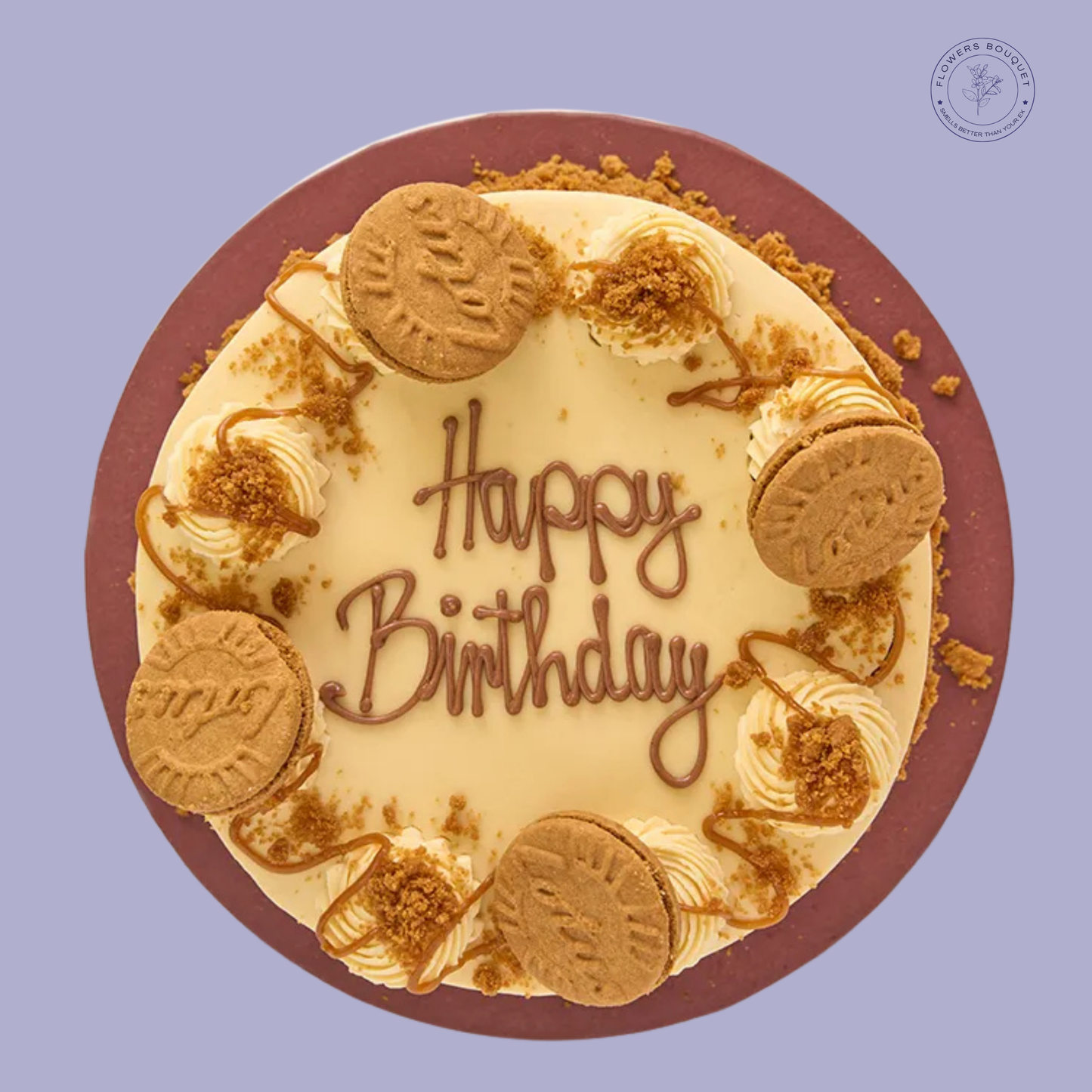 Lotus Biscoff Birthday Cake