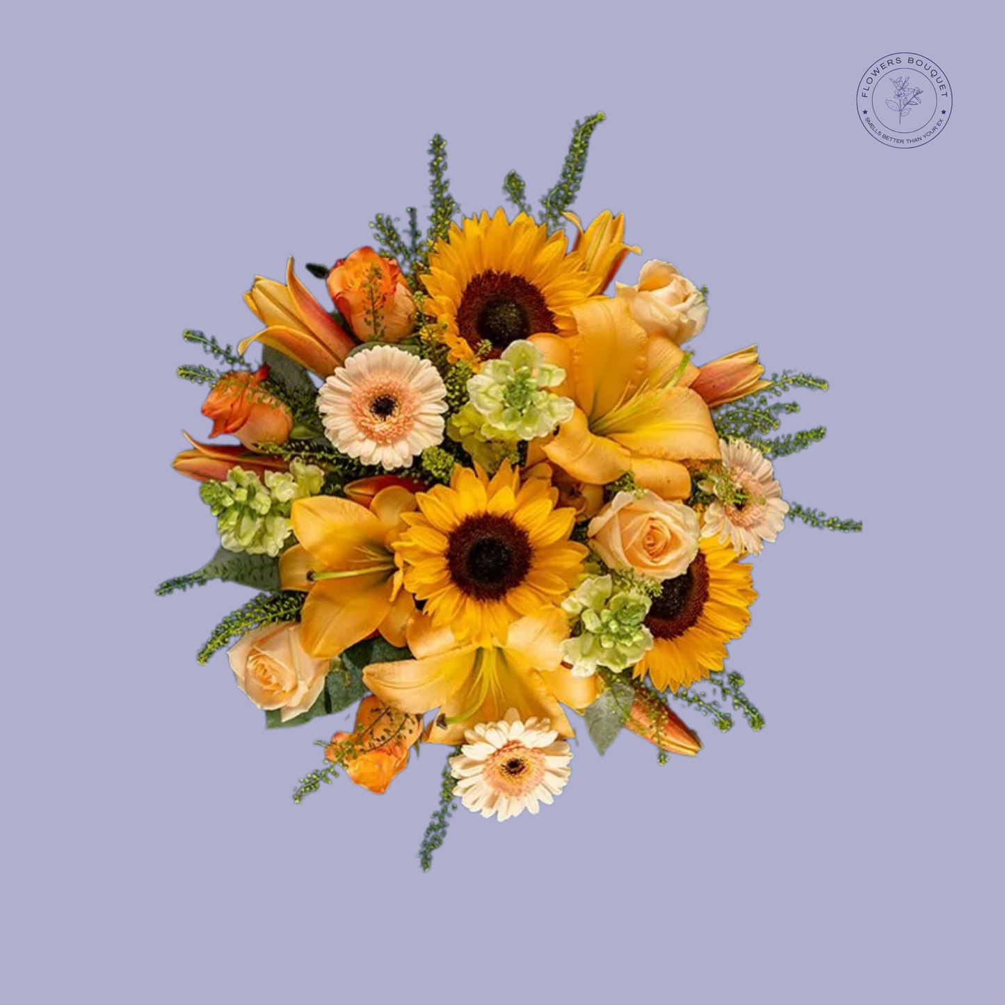 Bright Sunflower & Rose Bouquet
