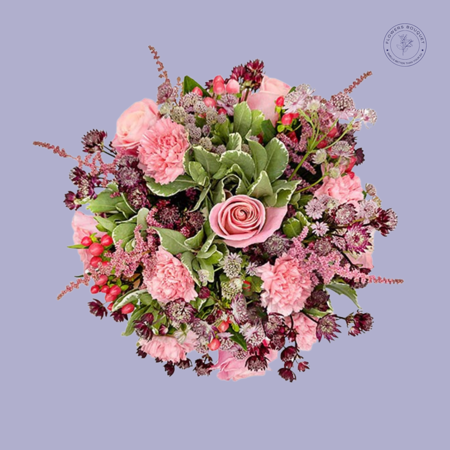 Pink Roses and Mixed Blooms Bouquet