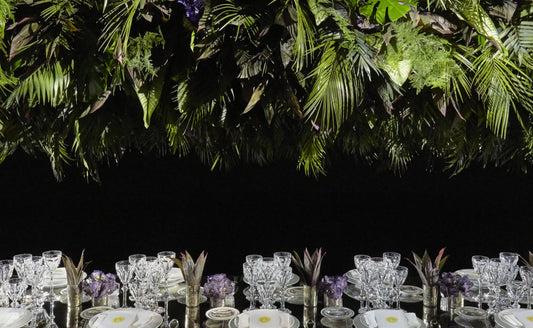 "Customizable floral and greenery table decor with elegant floral arrangements for various events."